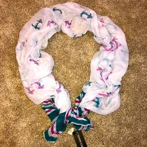 Nautical/Anchor Magenta & Teal Scarf